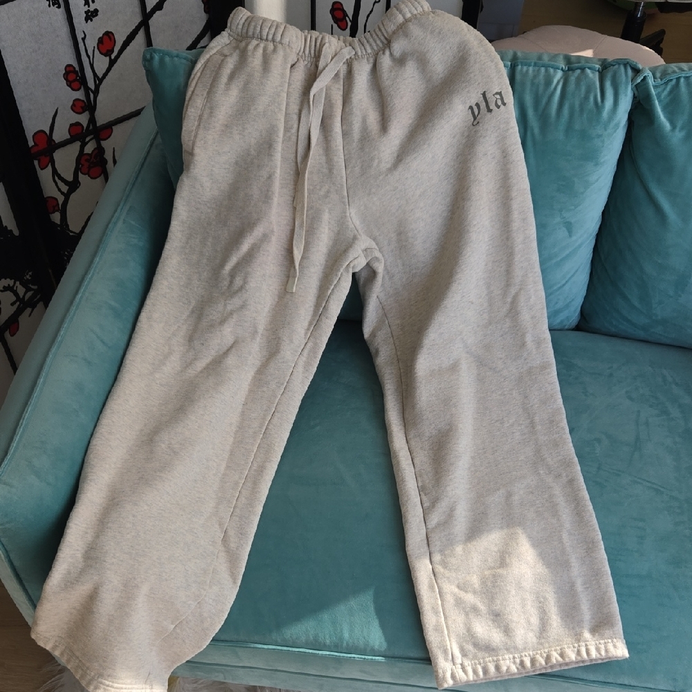 YoungLA Grey Straightleg Joggers